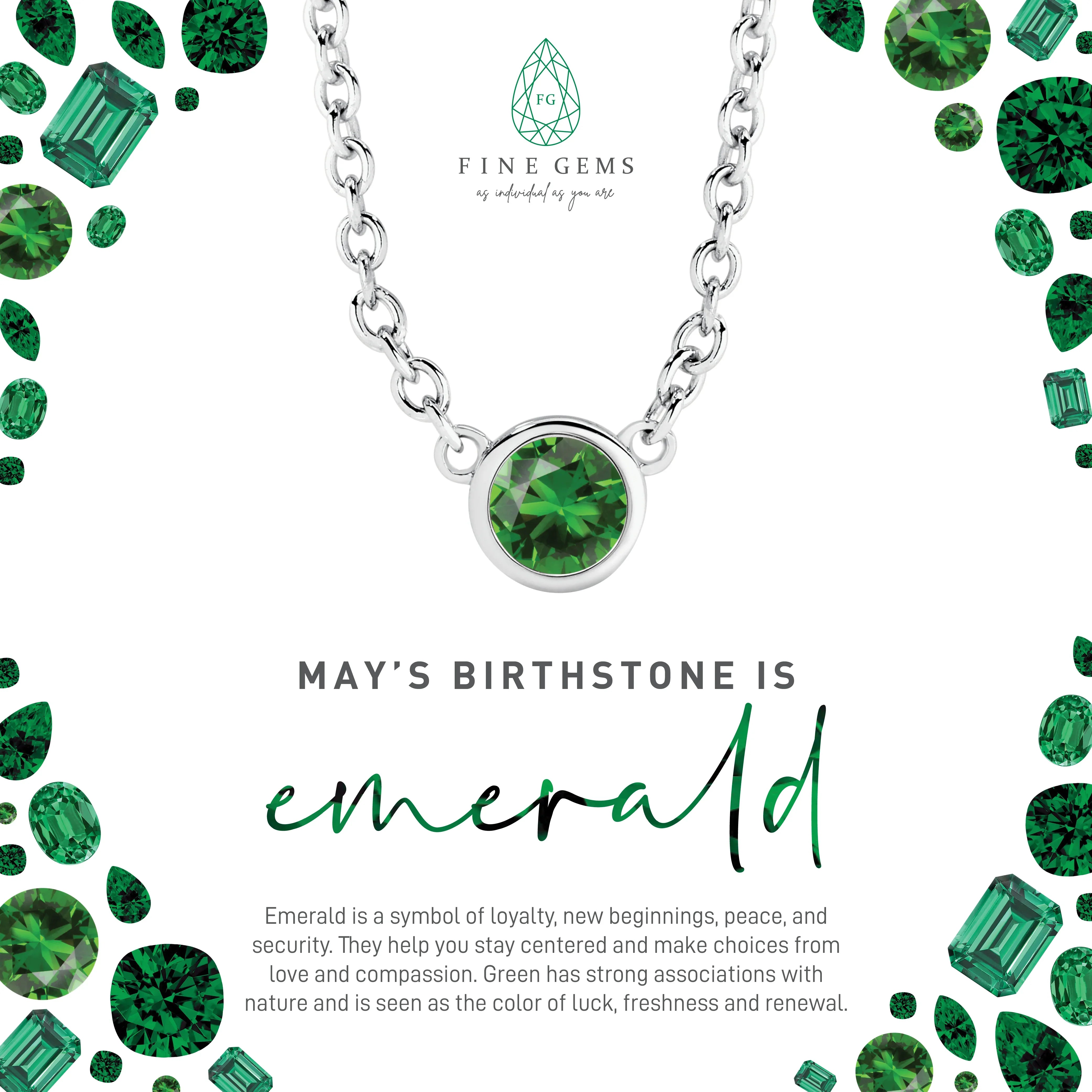 9CT 3MM BEZEL BIRTHSTONE NECKLACE