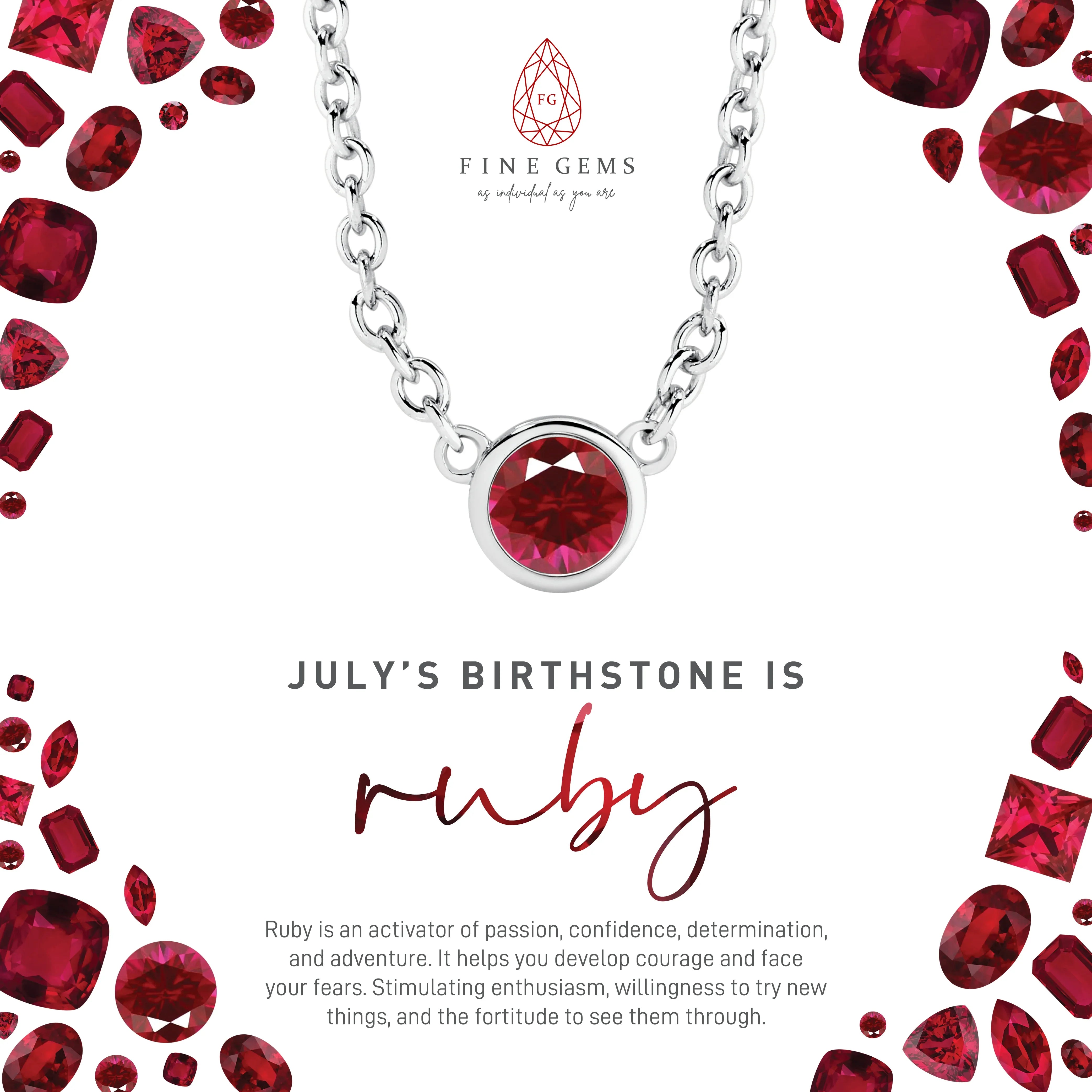 9CT 3MM BEZEL BIRTHSTONE NECKLACE