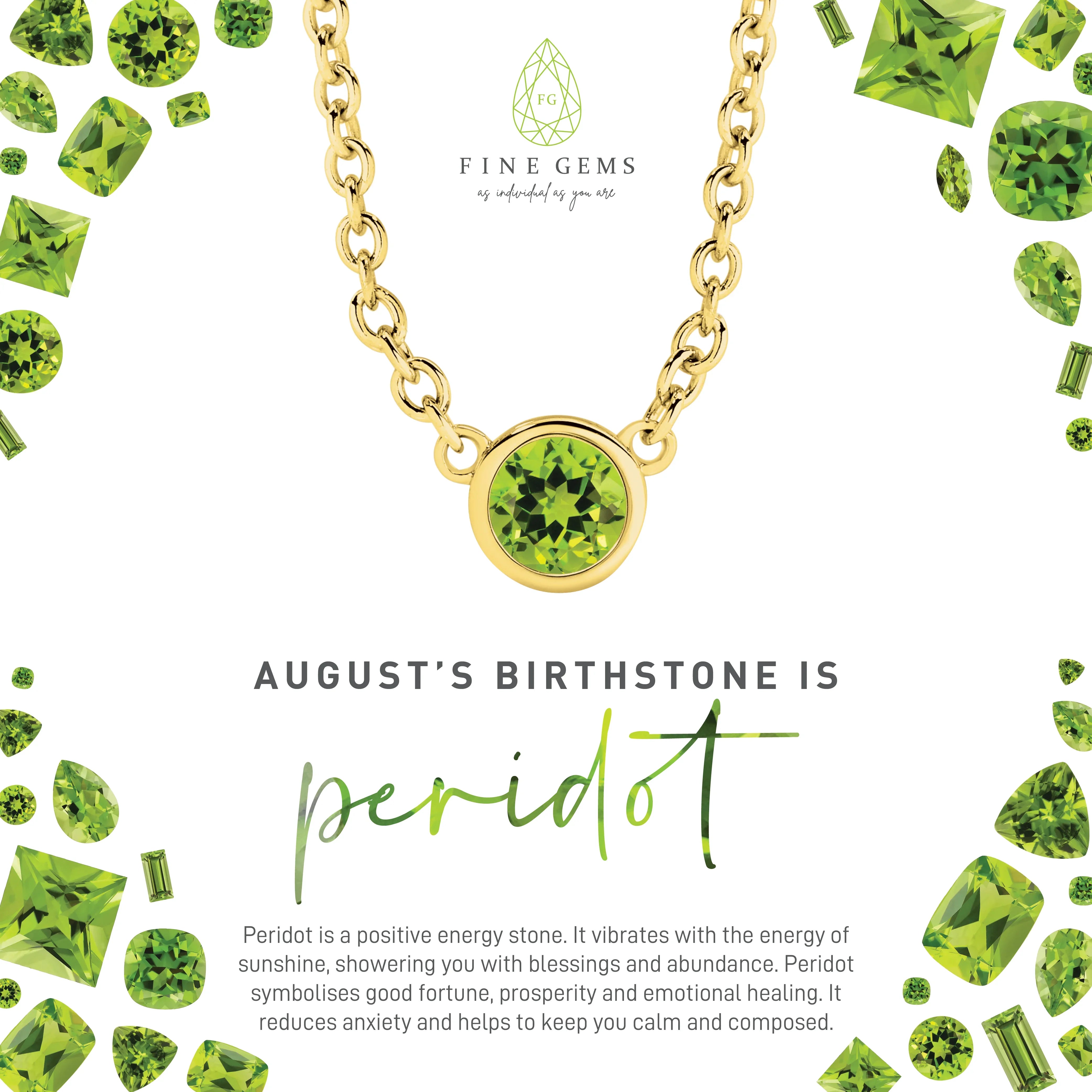 9CT 3MM BEZEL BIRTHSTONE NECKLACE