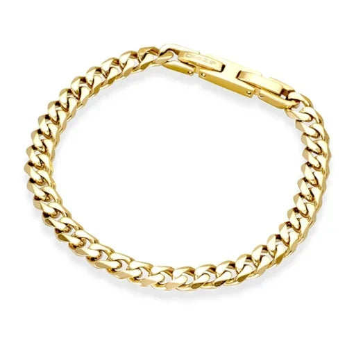 Blaze stainless gold bracelet