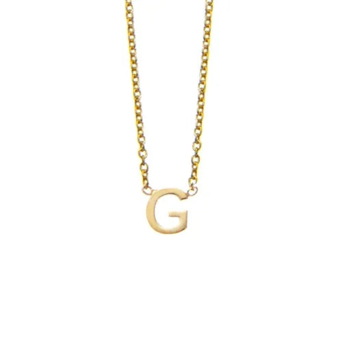 Silver mini G necklace