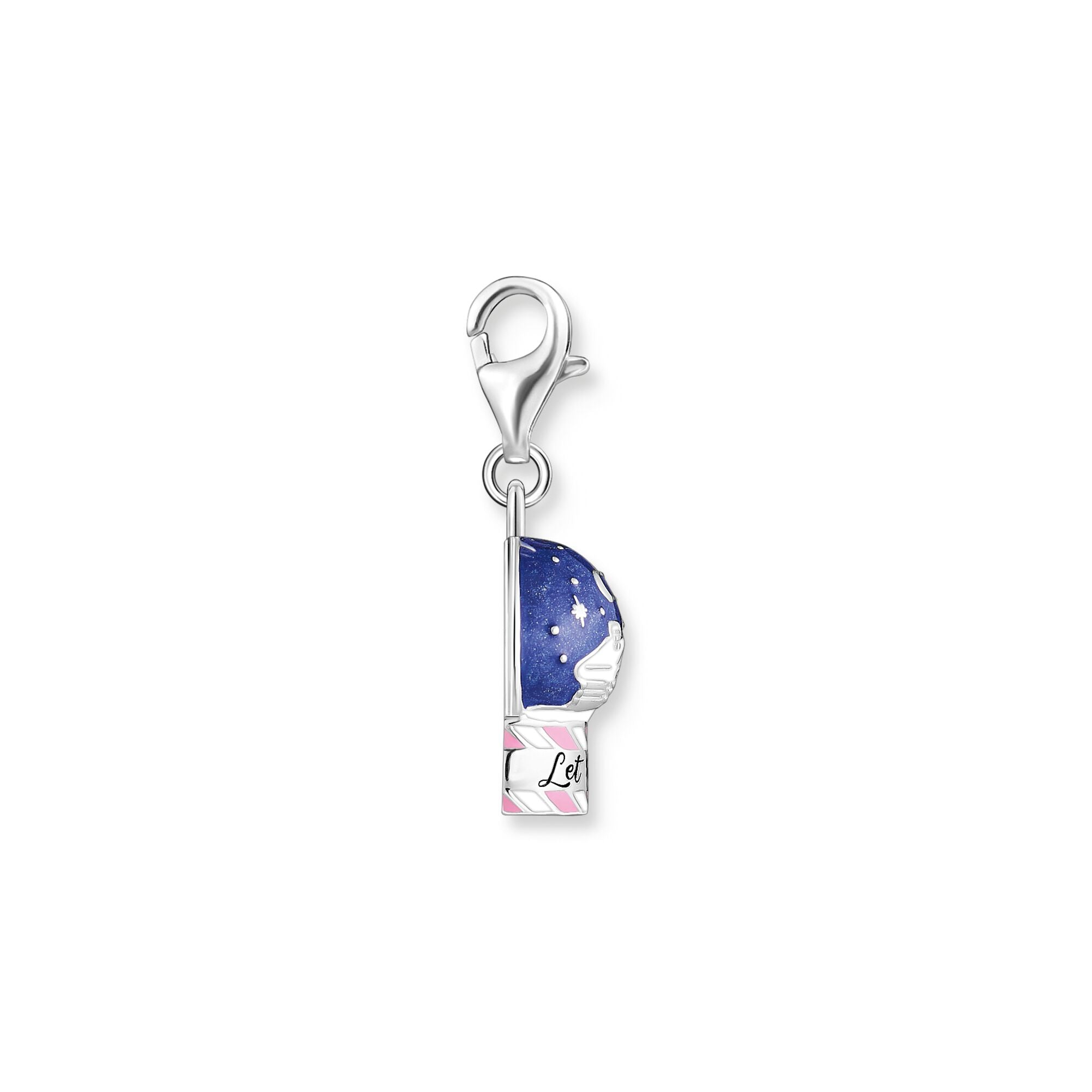 THOMAS SABO Silver Blackened Snowball Charm