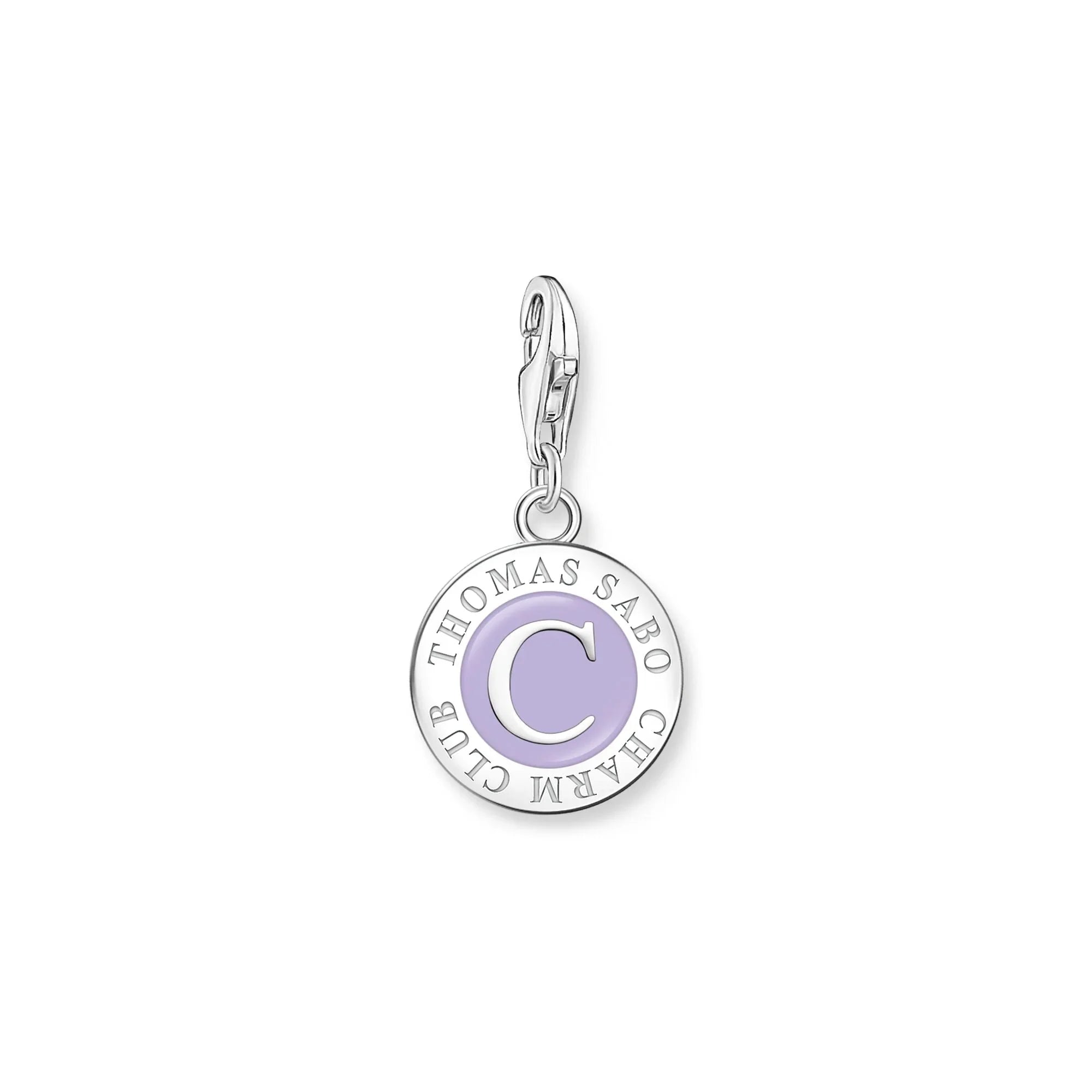 THOMAS SABO Silver Member Charm Violet Coin