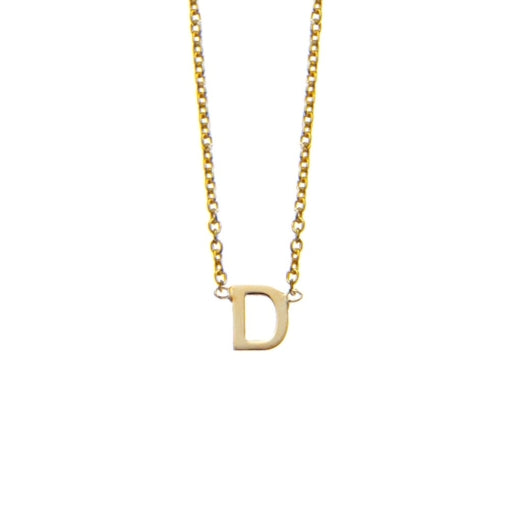 Silver mini D necklace