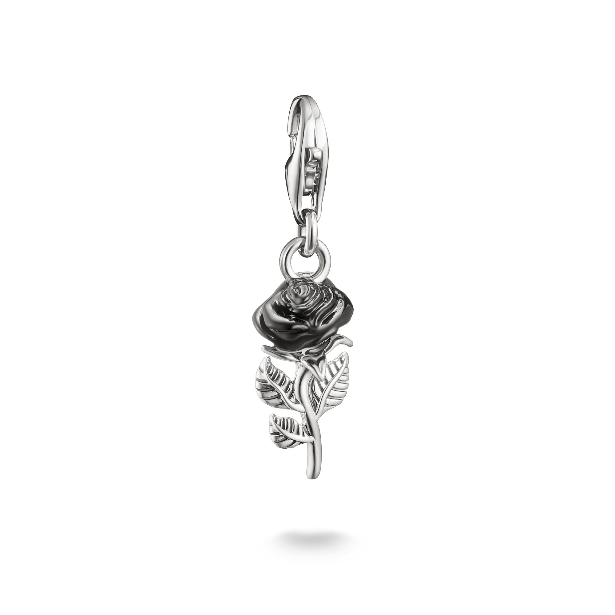 THOMAS SABO Charm Pendant True Romance Black Rose