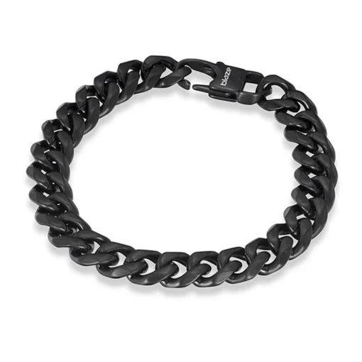 Stainless Steel Men's Curb Link Bracelet - Nangar Gems