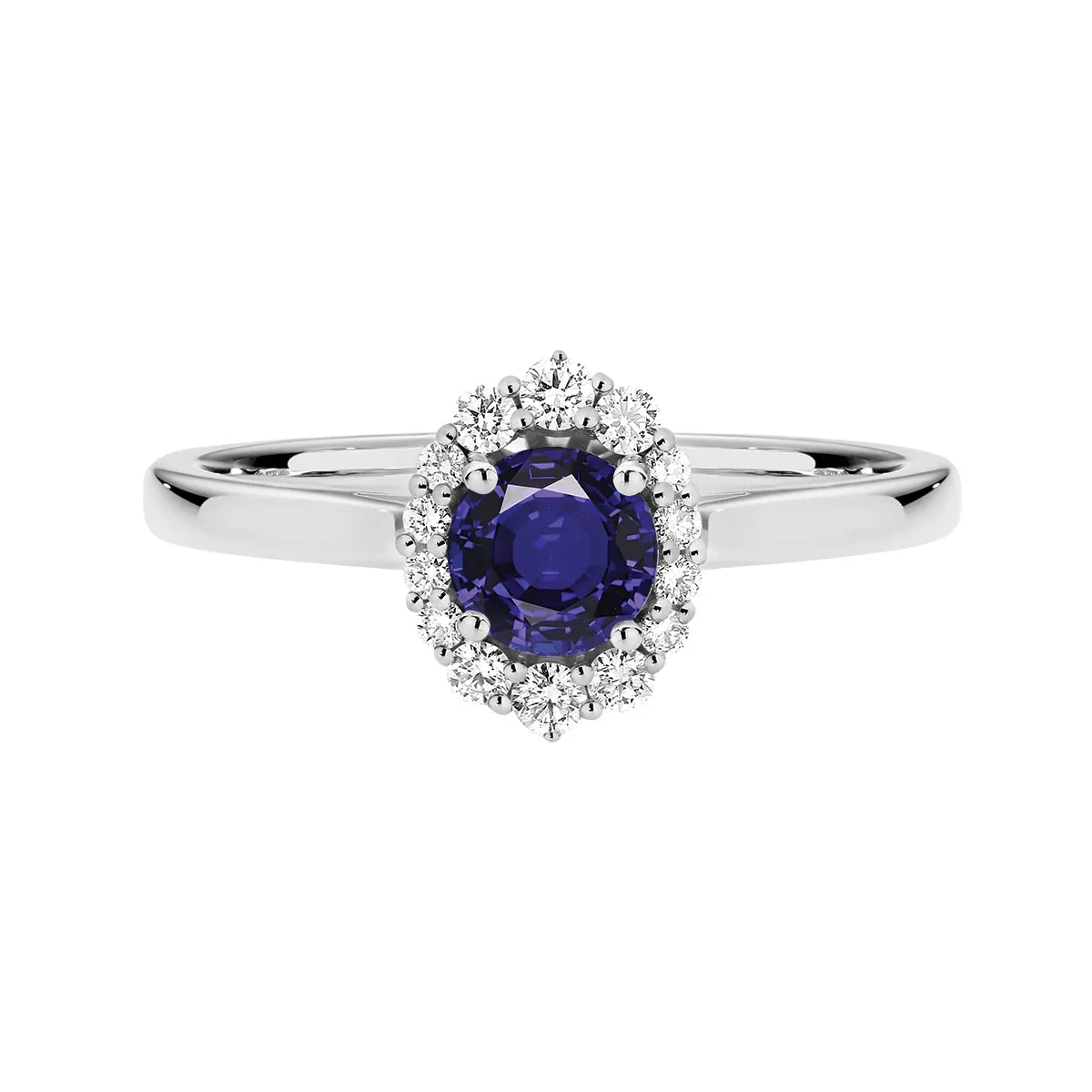 18CT TANZANITE & DIAMOND RING