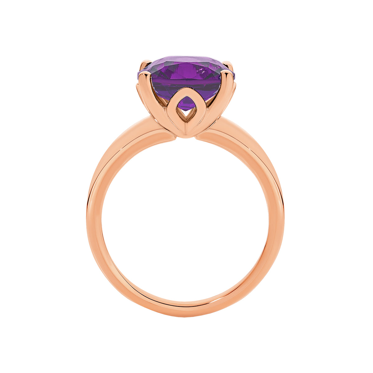 Cushion Cut Amethyst Ring