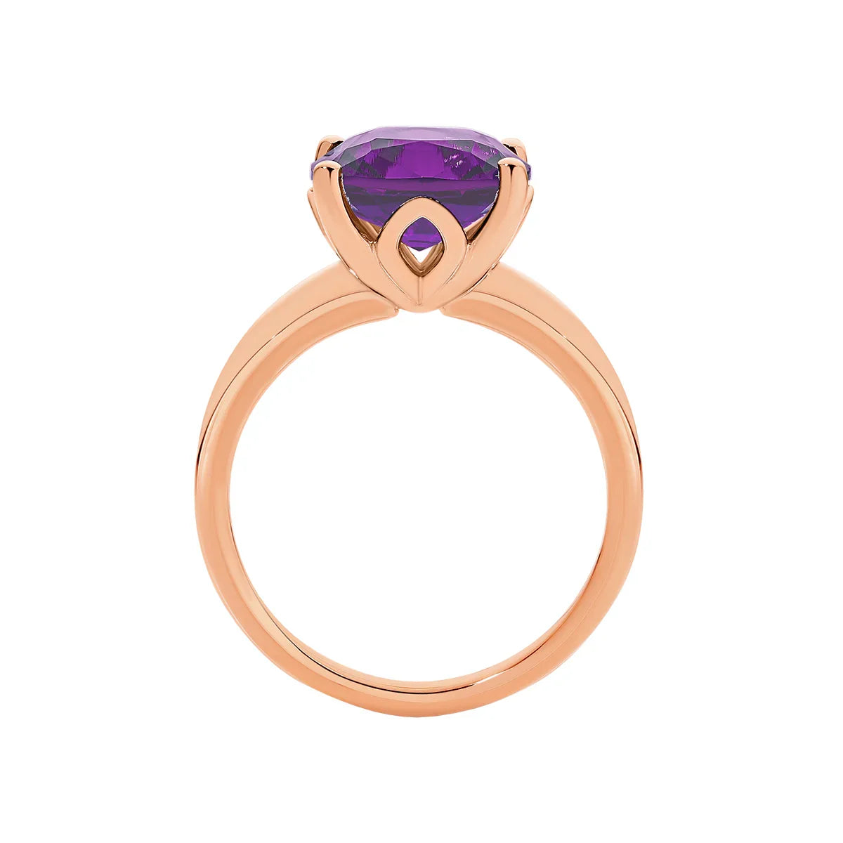 Cushion Cut Amethyst Ring