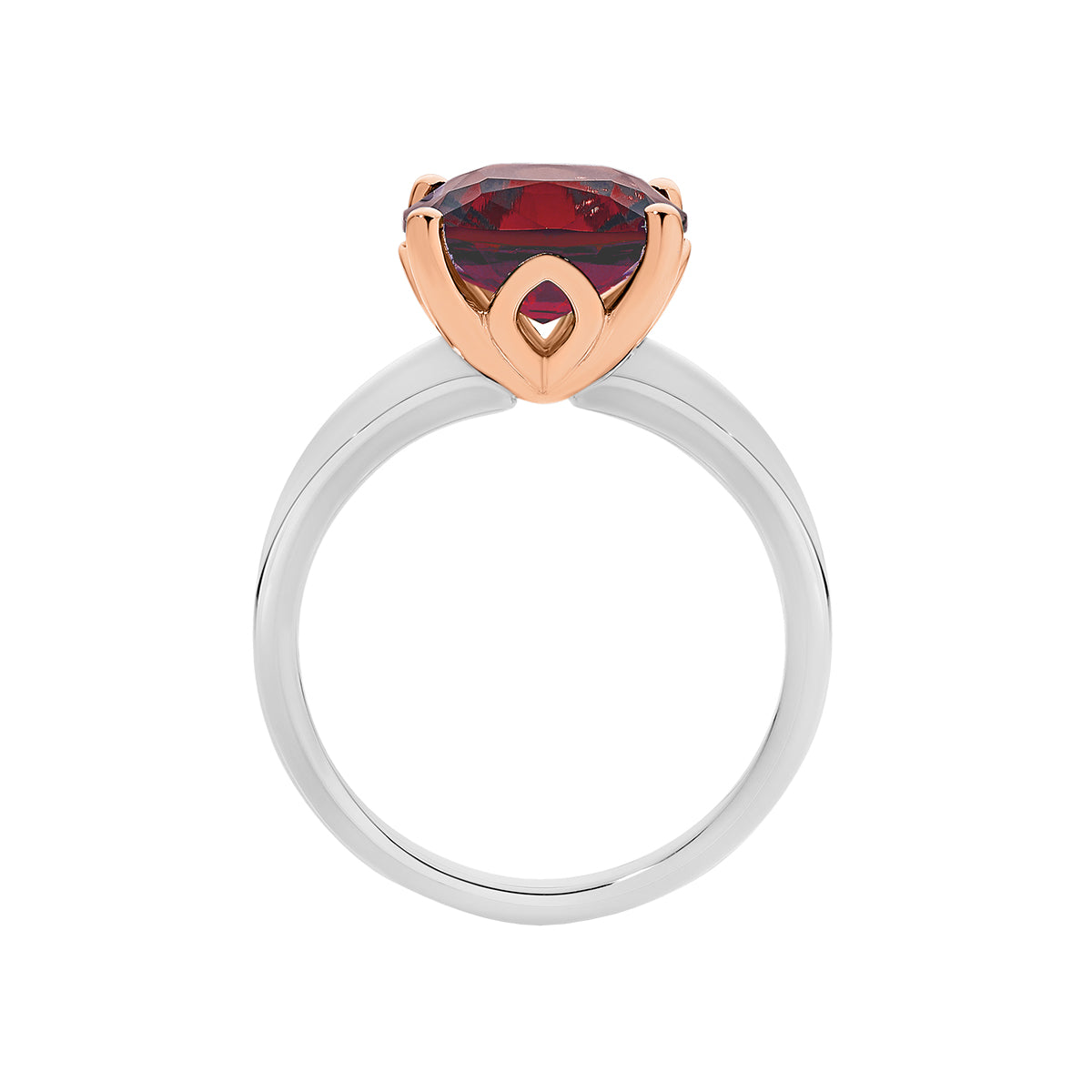 Cushion Cut Garnet Ring