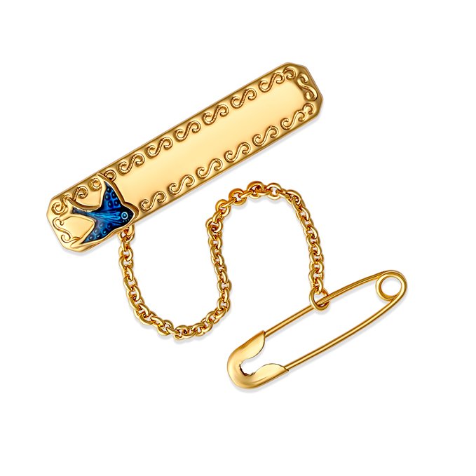 Tilly Bluebird Rectangle Childrens Brooch