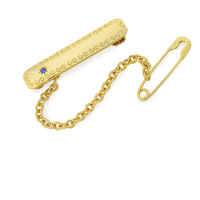 Tilly Blue Stone Stadium Childrens Brooch