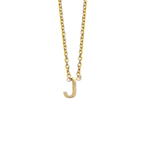 Silver mini J necklace