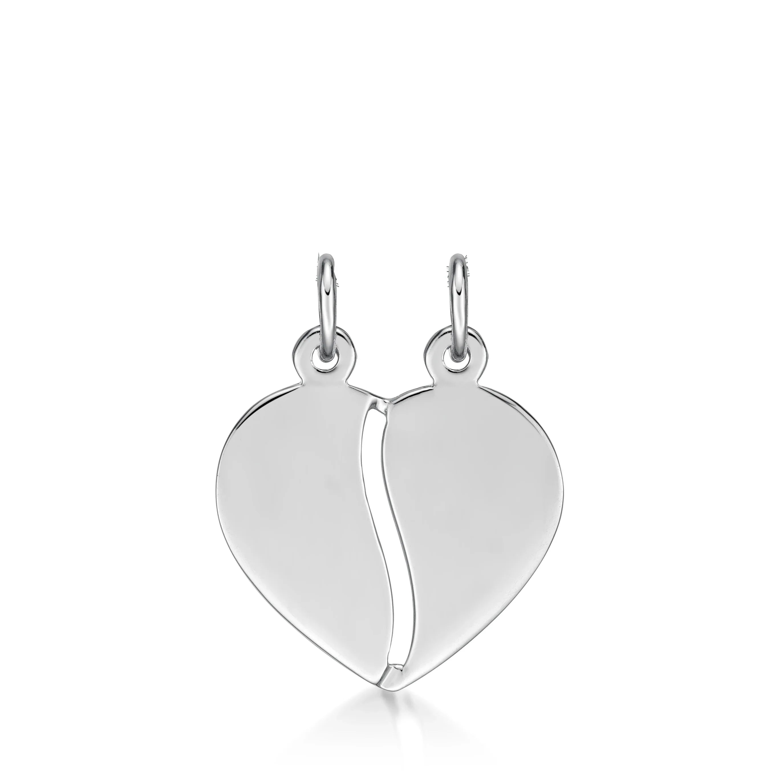 Silver Share-A-Heart Necklaces - Nangar Gems