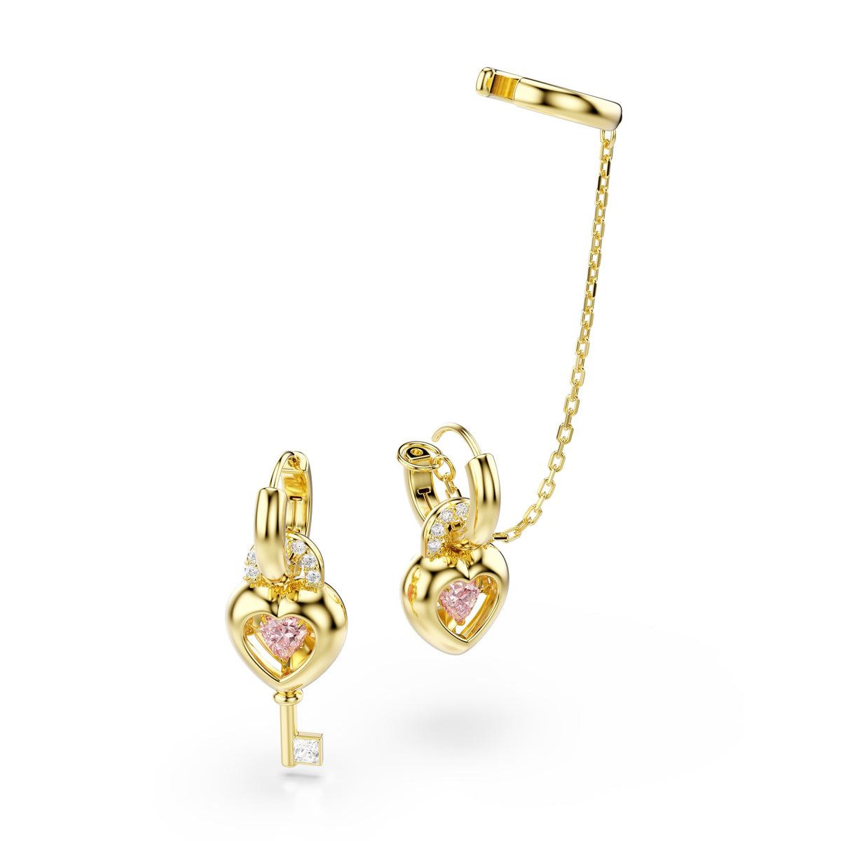 Idyllia drop earrings with ear cuff