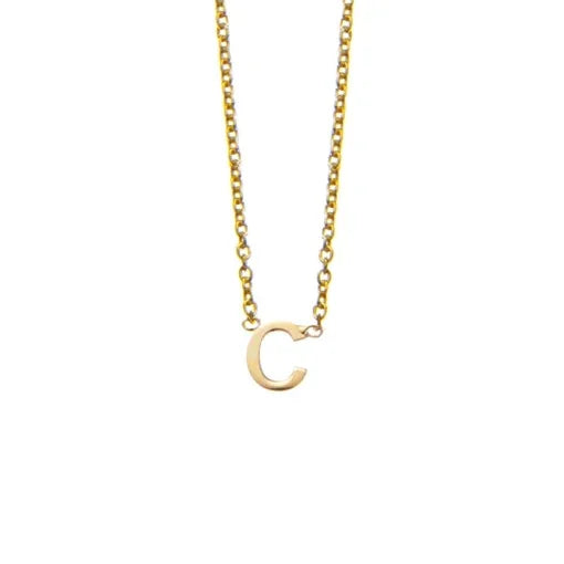 Silver mini C necklace