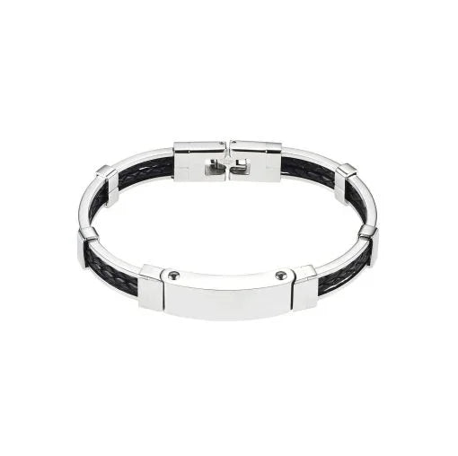 Polished Stainless Steel Bracelet - Nangar Gems