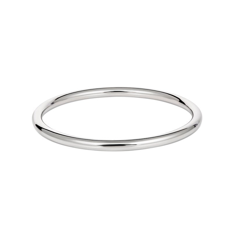 Silver 4mm hollow childrens bangle