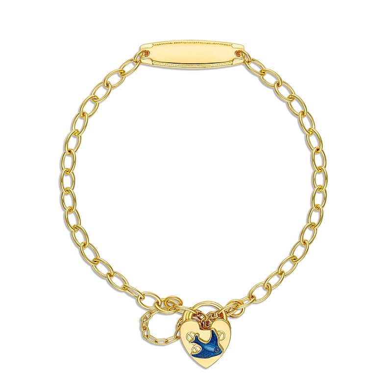 Brooklyn Bluebird Belcher Bracelet with ID