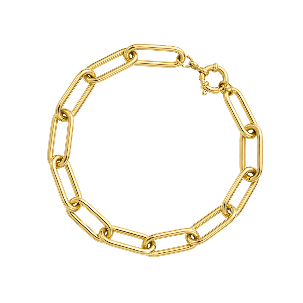Chunky Paperclip Link Bracelet