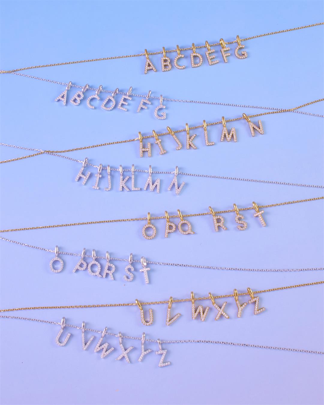 Ania Haie Silver Letter A Initial Necklace