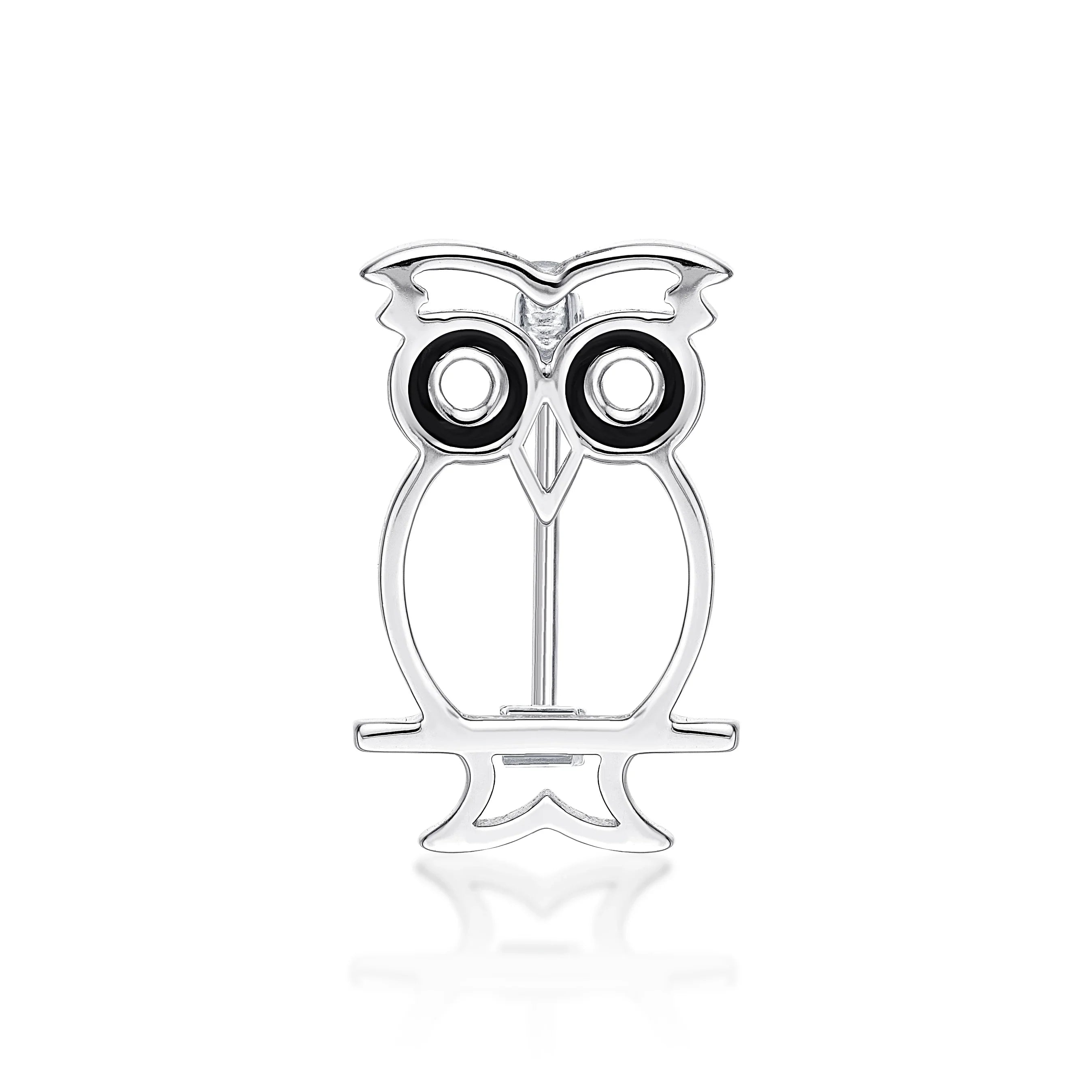 Silver Owl Brooch - Nangar Gems