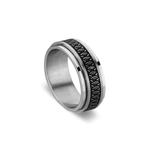 Stainless Steel Spinner Ring - Nangar Gems