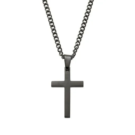 Blaze stainless cross pendant