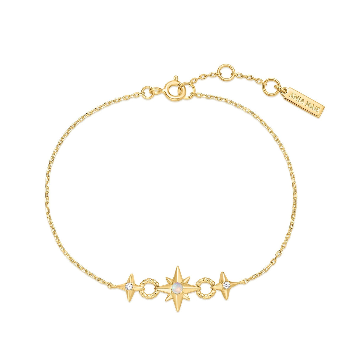 Ania Haie Gold Linked Star Bracelet