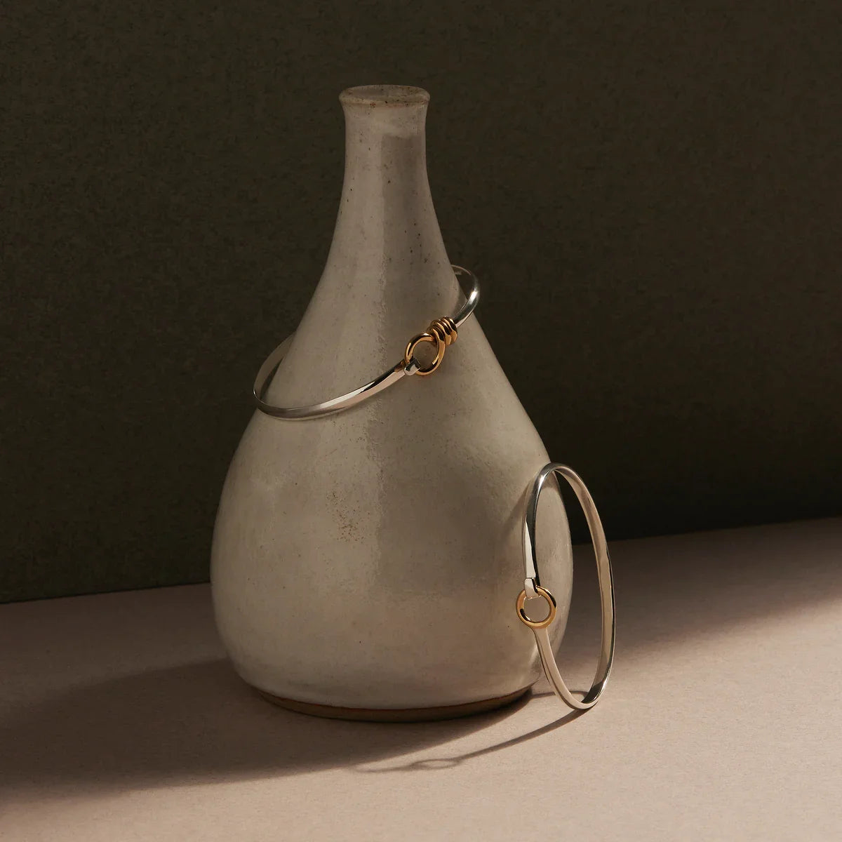 NAJO Oh Honey Yellow Gold and Silver Bangle