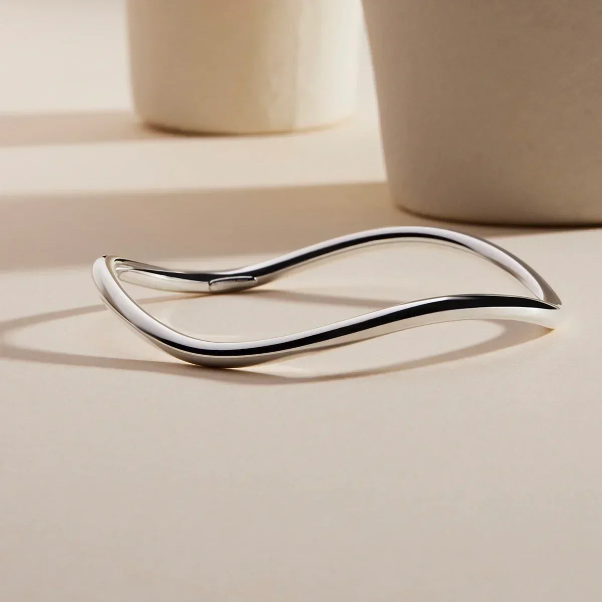 NAJO Island of Dreams Silver Bangle (68mm)