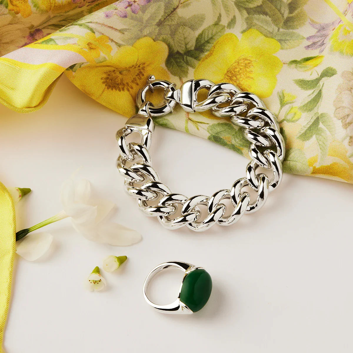 NAJO Rockpool Silver Bracelet (20cm)