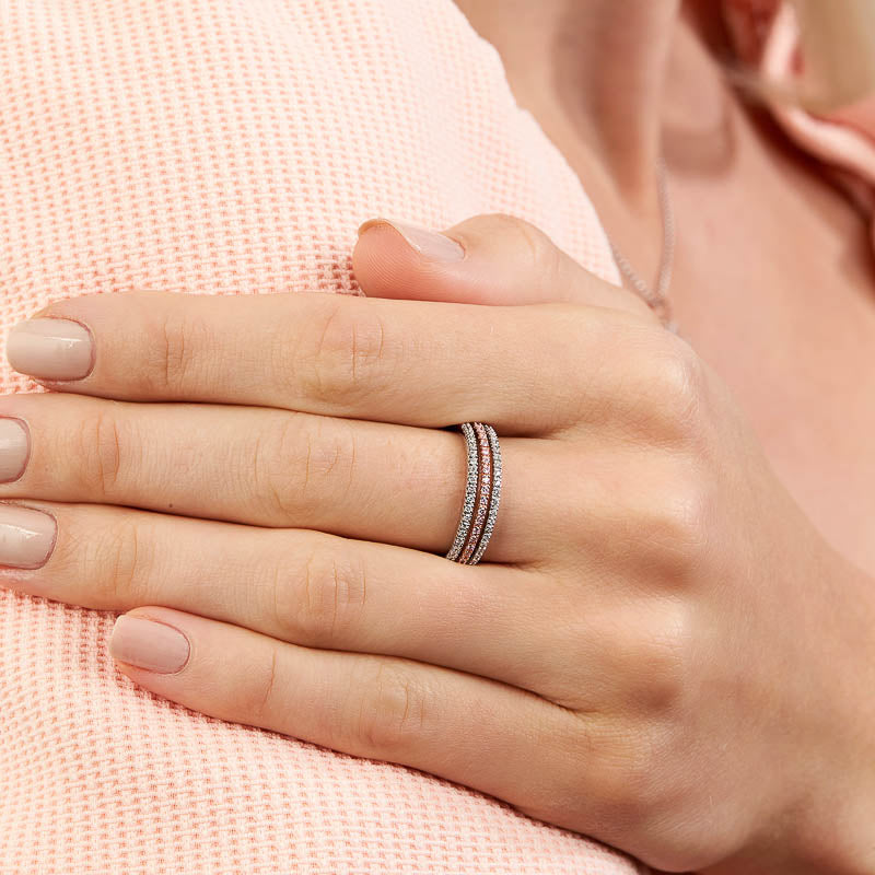 Blush Pink Diamonds Grace Ring