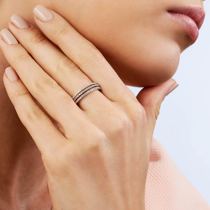 Blush Pink Diamonds Grace Ring