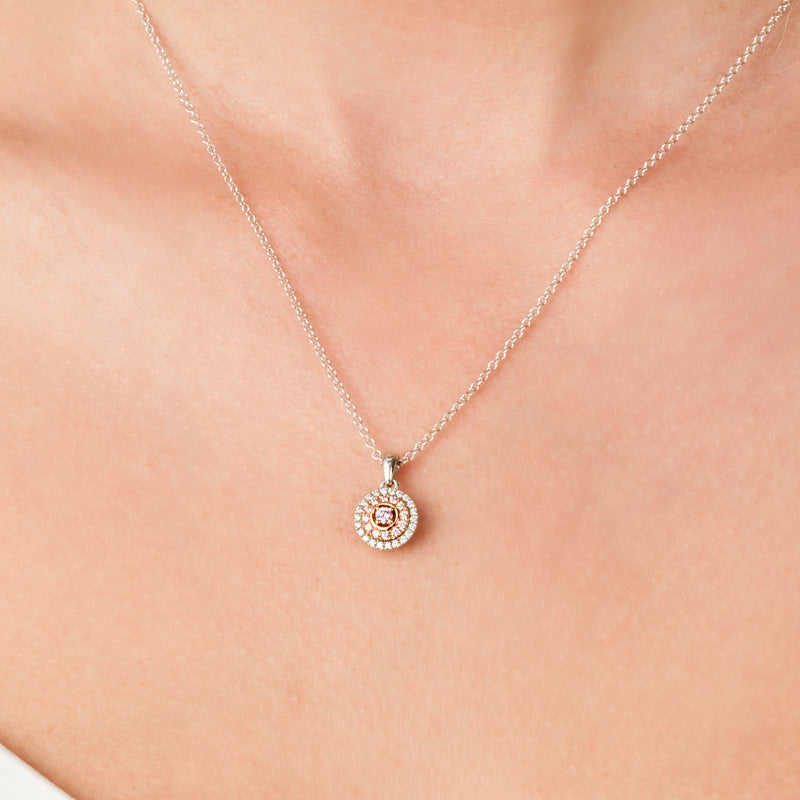 Blush Pink Diamond Ayla Necklace