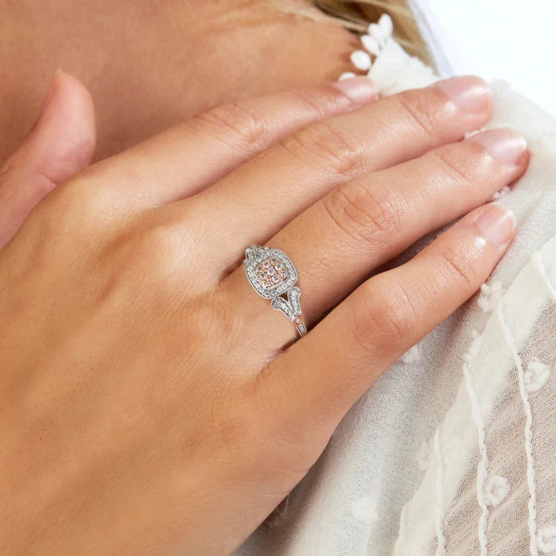 Pink Diamond Eureka Ring