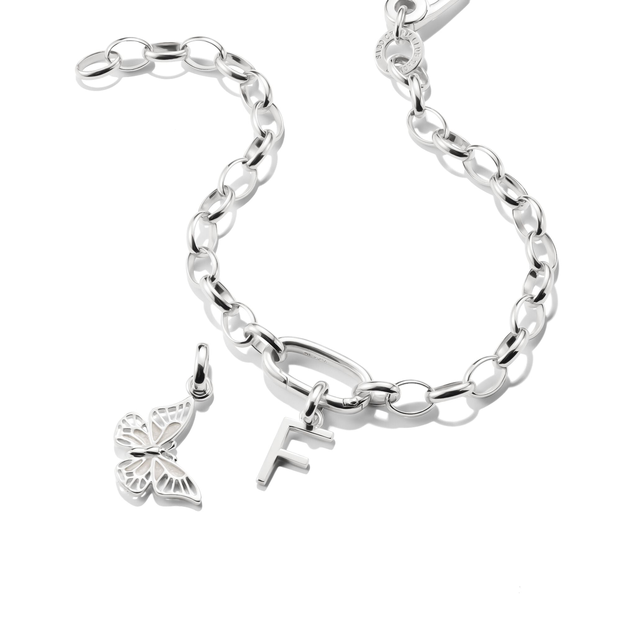 THOMAS SABO Connect Charm letter F Silver