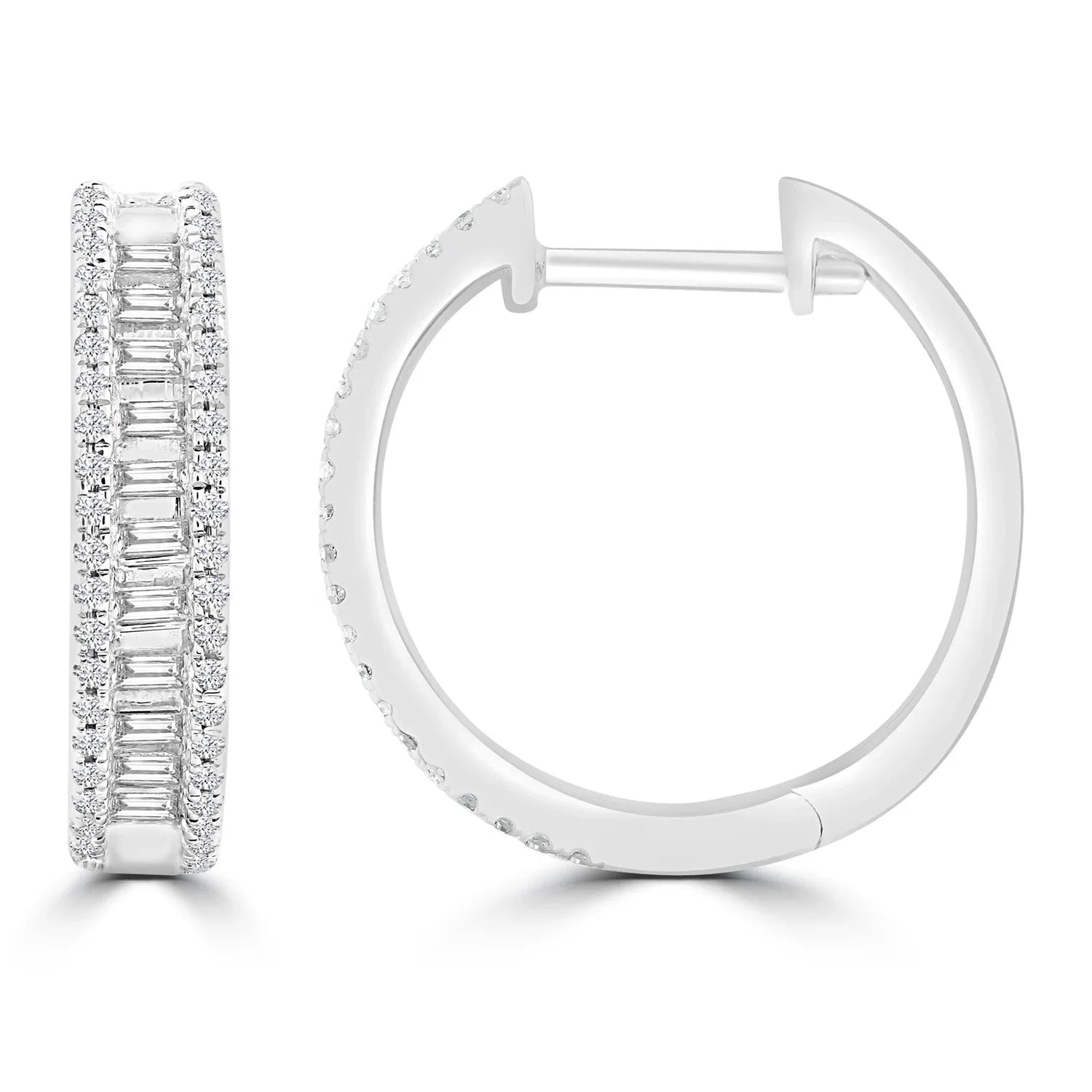 0.30ct HI I1 Diamond Earrings in 9ct White Gold