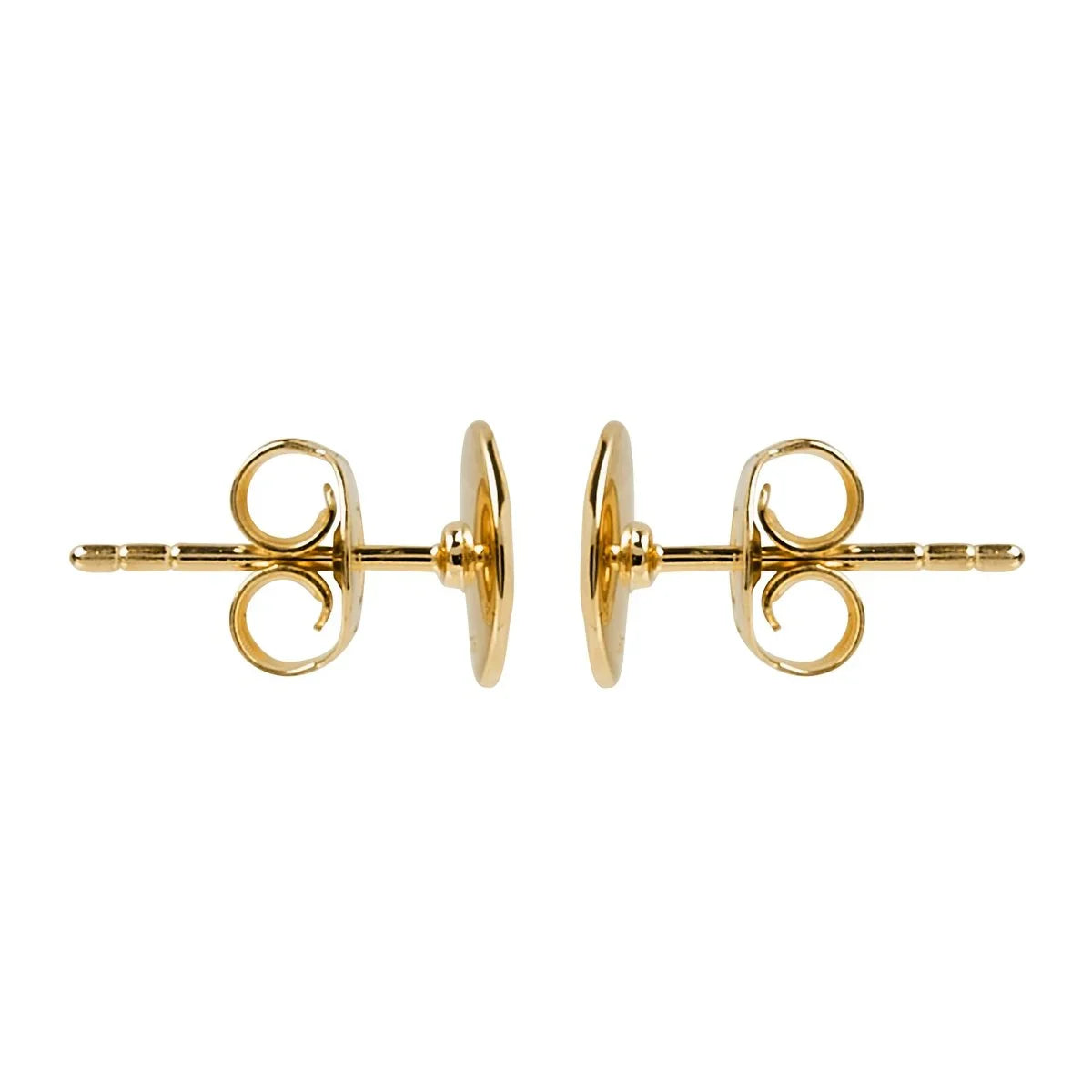 NAJO Double Beat Yellow Gold Stud Earring