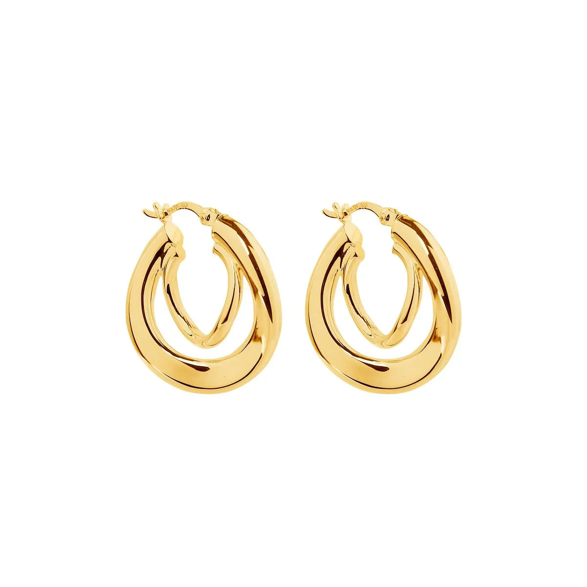 NAJO Baby Strudel Gold Hoop Earrings