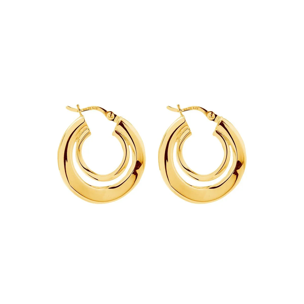 NAJO Baby Strudel Gold Hoop Earrings