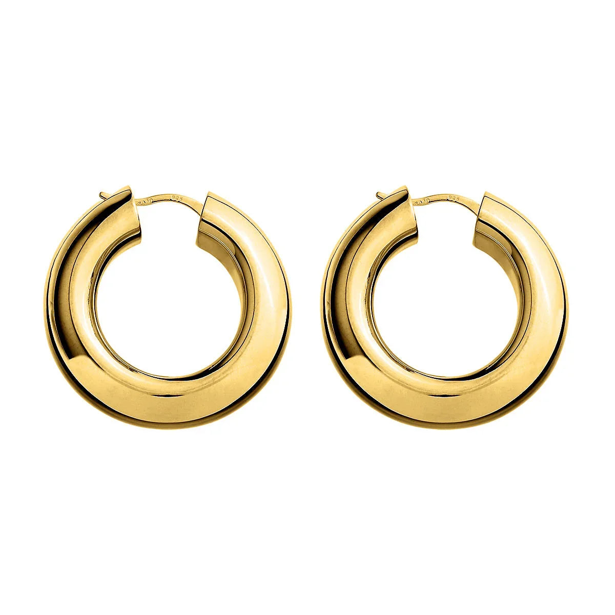 NAJO Panorama Yellow Gold Hoop