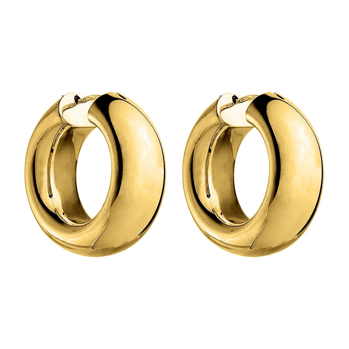 NAJO Panorama Yellow Gold Hoop