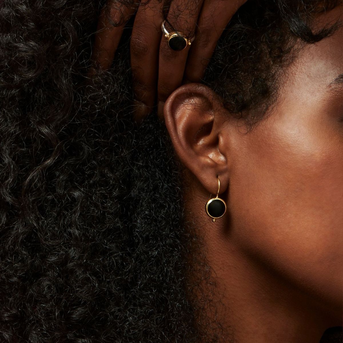 NAJO Stargazer Black Onyx Earrings