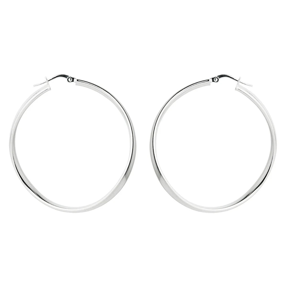 NAJO Odyssey Silver Hoop Earrings