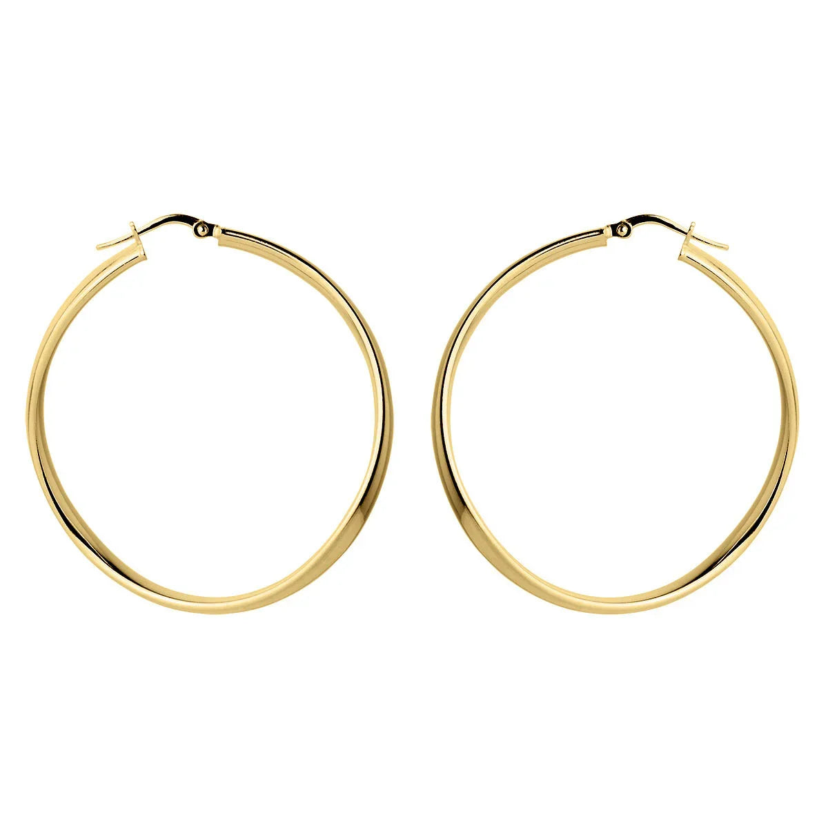 NAJO Odyssey Yellow Gold Hoop Earrings