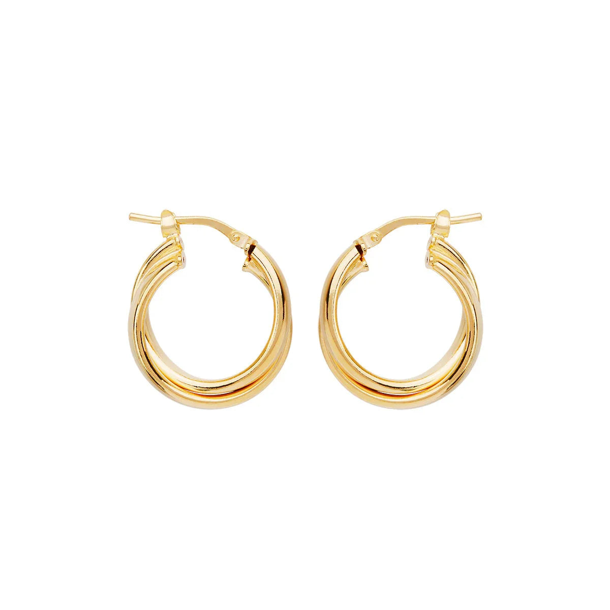 NAJO Sunshine Yellow Gold Hoop Earrings