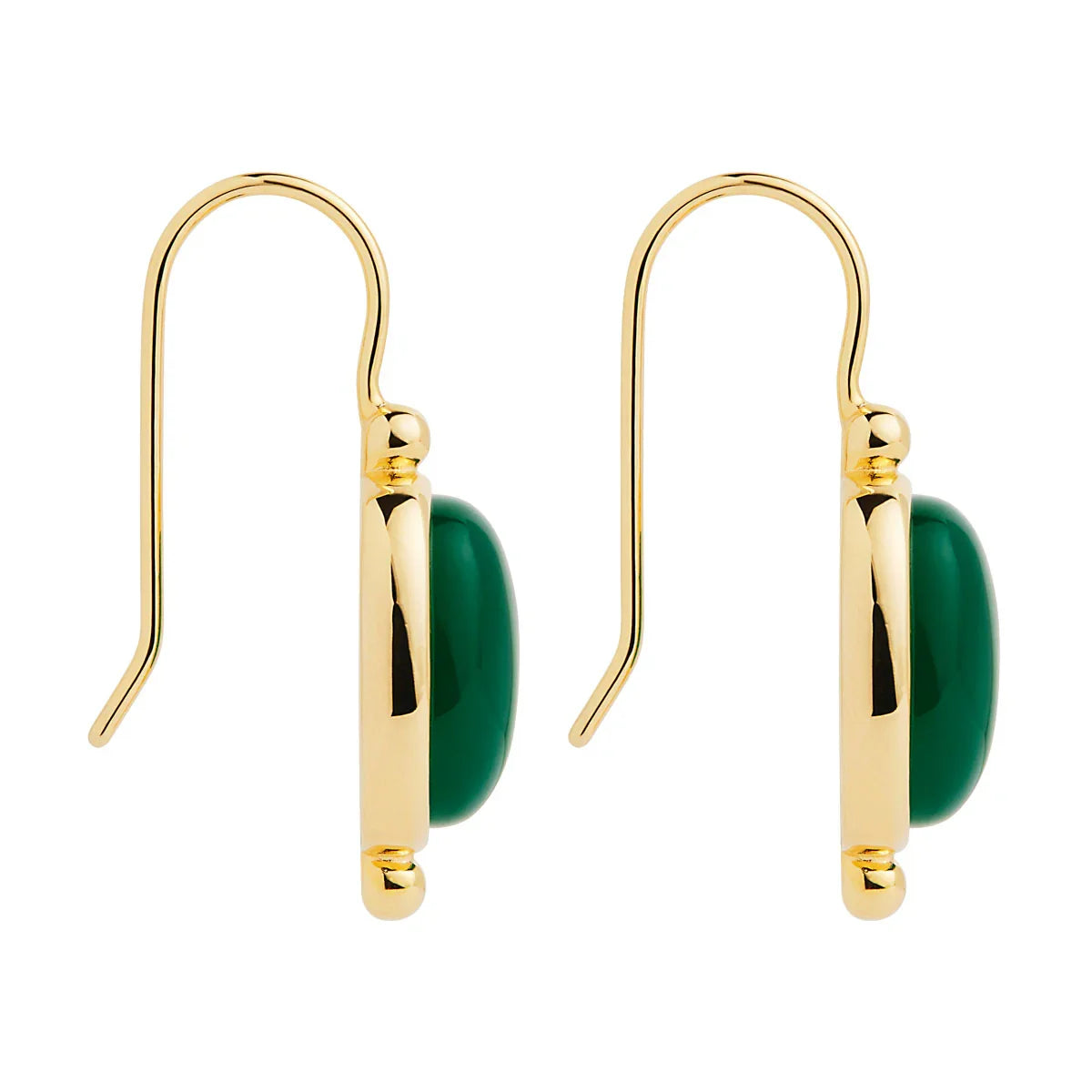 NAJO Fleur Green Onyx Earrings