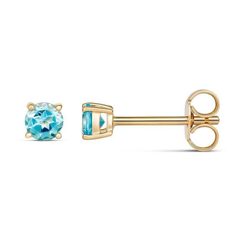 Alice Blue Topaz December Birthstone Earrings