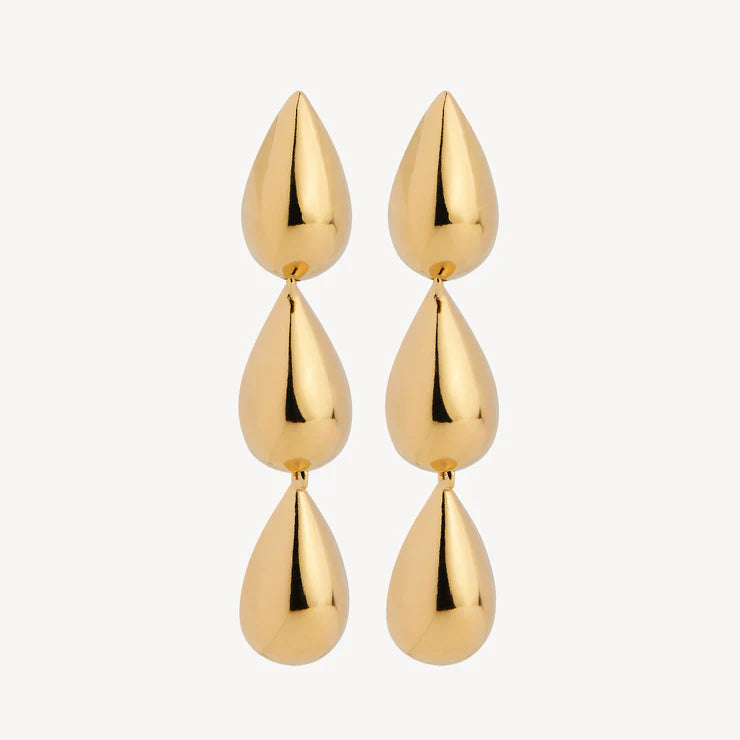 Liora Triple Drop Stud Earring
